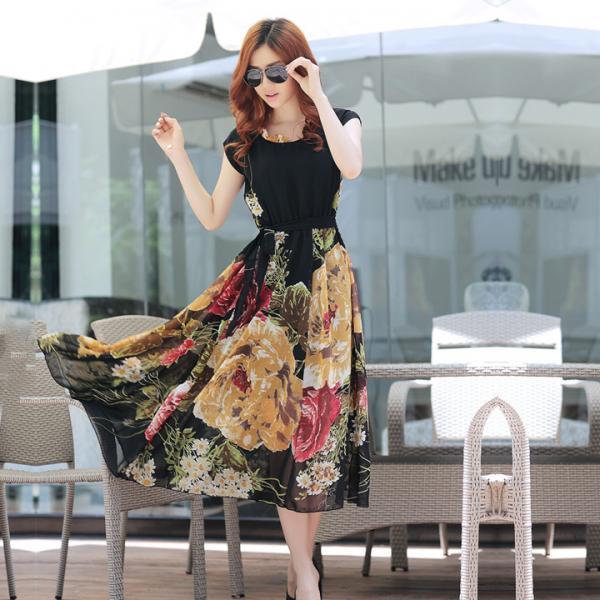 white christmas dresses Ophelia Chiffon Maxi Dress Pink / S main image 1