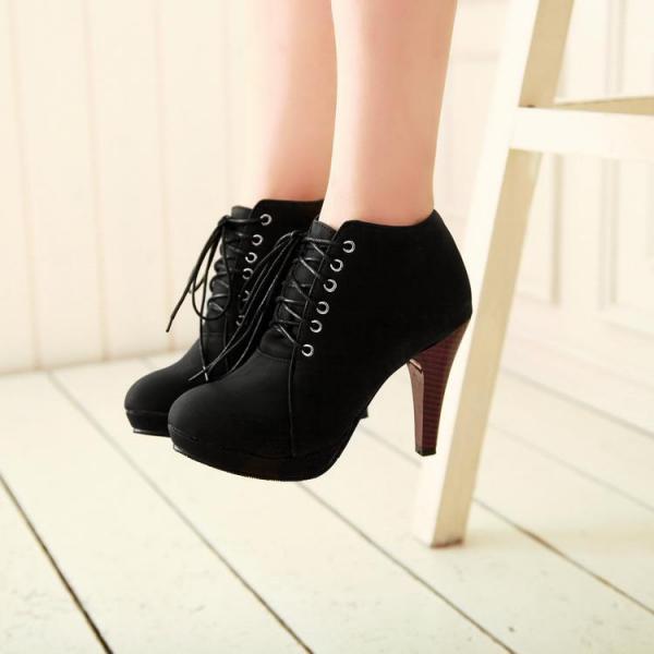 Short high heel boots on sale
