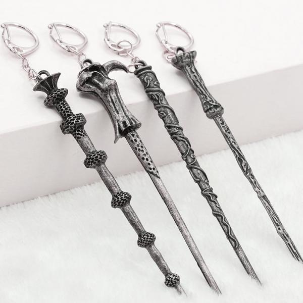 Alloy Ornament Magic Wand Key Ring on Luulla