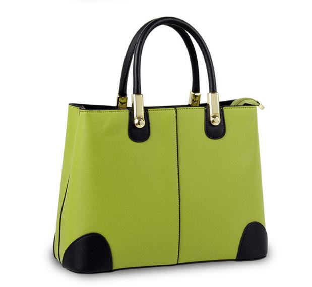 Concise Candy Color PU Satchel on Luulla