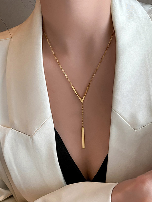 Simple Golden Chain Necklace main image 0