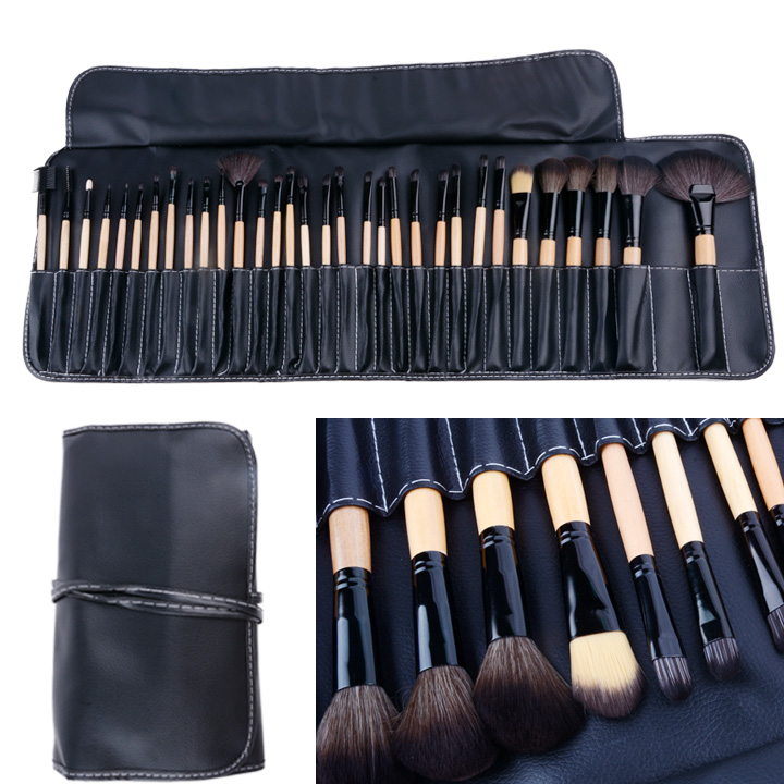 32 Pcs Cosmetic Brushes Make Up Kit on Luulla