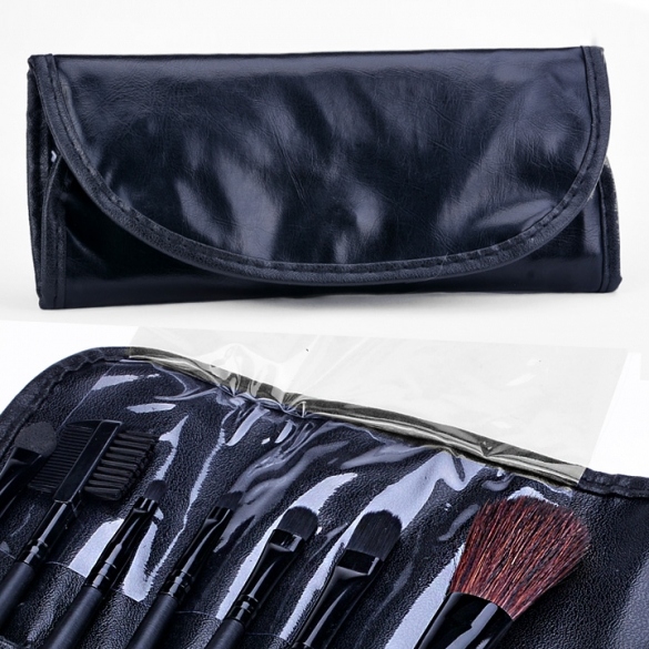 7 Pcs Makeup Brush Cosmetic Brushes Set With Case on Luulla