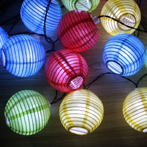 Ball Lantern 10pcs Led Solar Power String Light Decorative Wedding