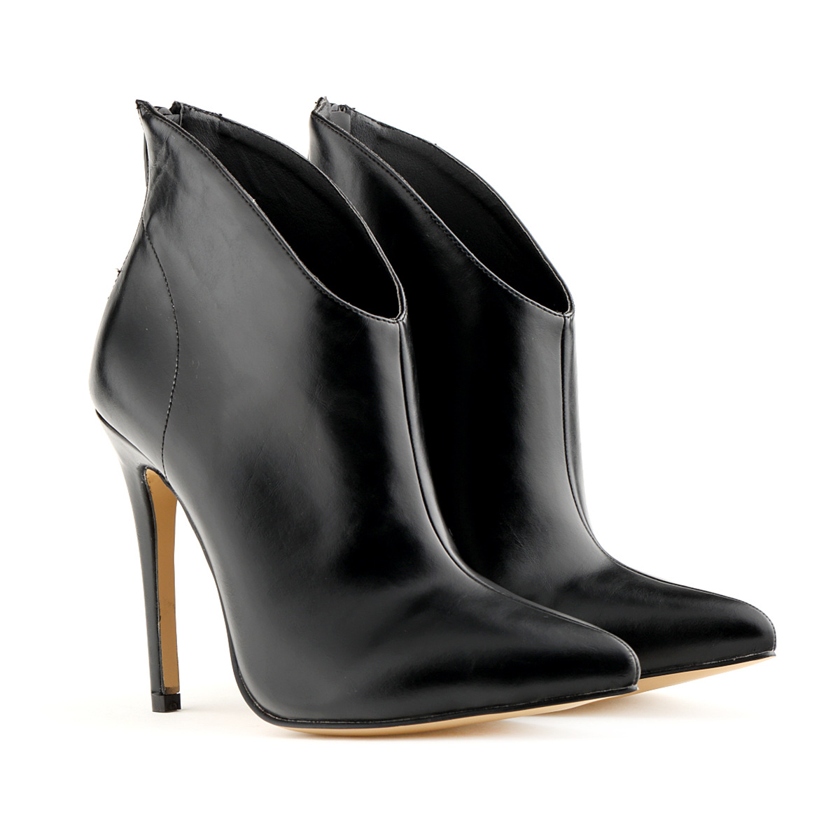 pointed toe high heel ankle boots